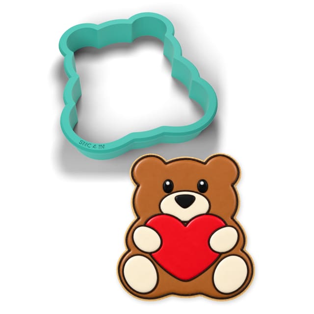 Valentine Teddy Bear cookie cutter