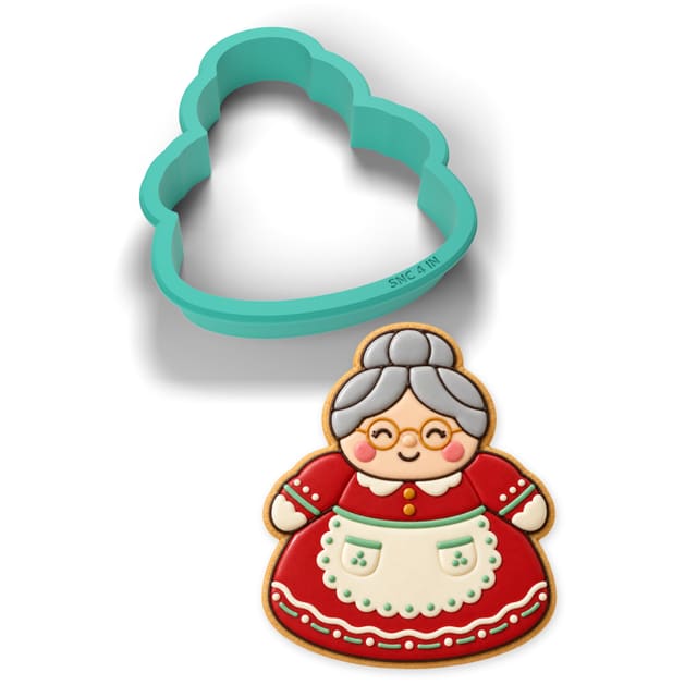 Mrs. Claus cookie cutter