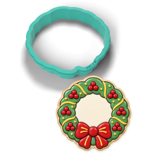 Wreath cookie cutter