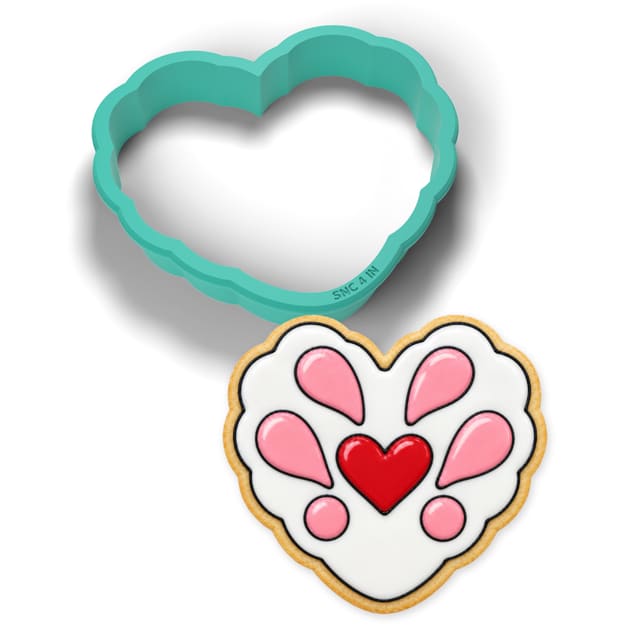 Lace Doily Heart cookie cutter