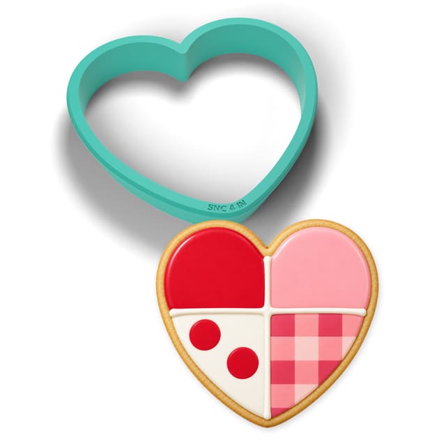 Patchwork Heart cookie cutter