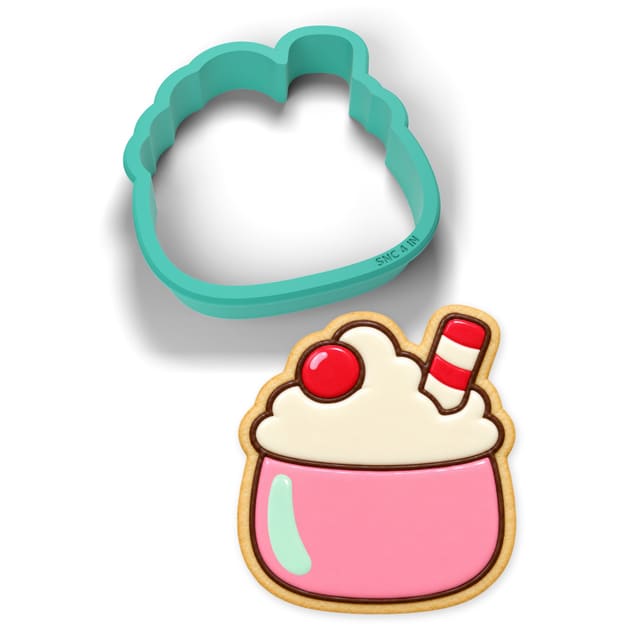 Strawberry Milkshake cookie cutter