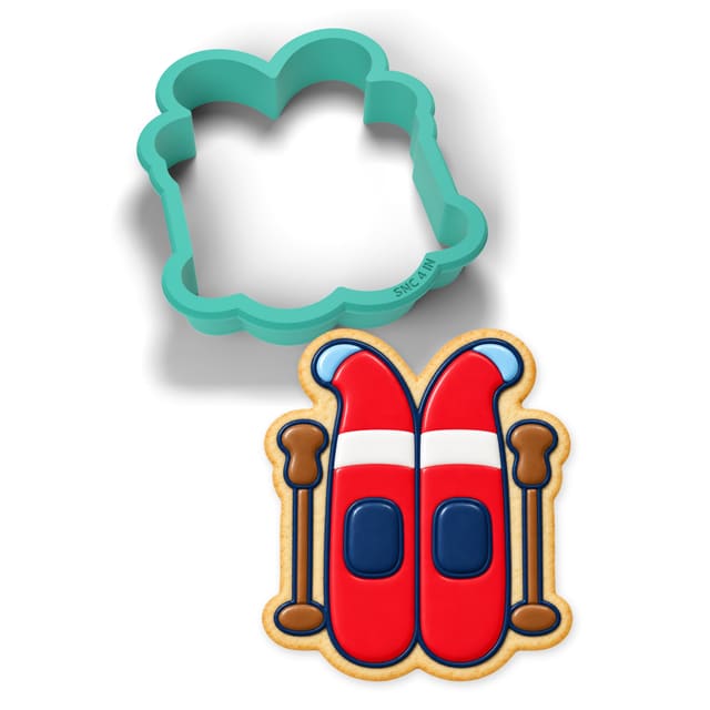 Pair of Skis cookie cutter